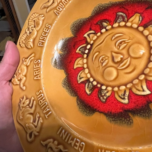RARE Vintage Zodiac Sign Astrology Ceramic Plate - Picture 4 of 14